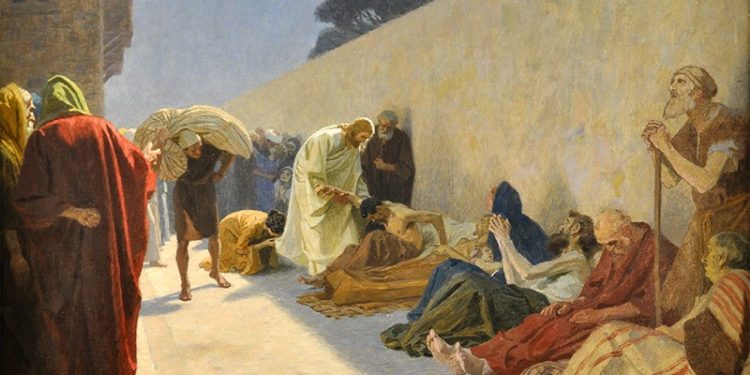 Jesus cura enfermos - Gebhard Fugel (1863-1939)