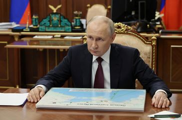 Presidente da Rússia, Vladimir Putin, em Moscou