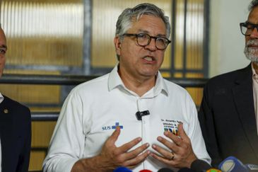 Rio de Janeiro (RJ) 28/03/2025 - O ministro da Saúde, Alexandre Padilha, anuncia mais uma etapa da reestruturação dos hospitais federais do Rio de Janeiro. Será assinado Acordo de Cooperação Técnica entre a Fiocruz e o Ministério da Saúde, envolvendo o Hospital Federal da Lagoa e o Instituto Nacional de Saúde da Mulher, da Criança e do Adolescente Fernandes Figueira (IFF).   Foto: Tânia Rêgo/Agência Brasil
