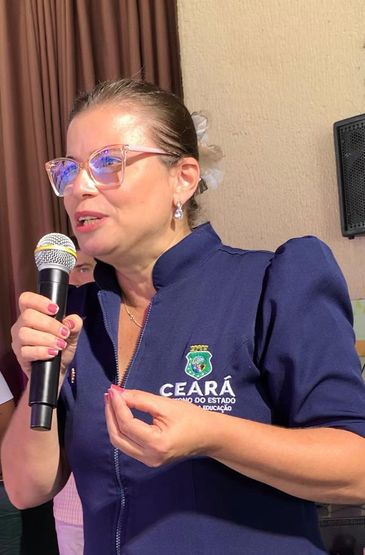 Brasília (DF), 27/06/2025 - geógrafa e servidora da rede pública de ensino do Ceará, Roseneide Furtado, integrante da comissão organizadora da  Conferência Infantojuvenil pelo Meio Ambiente, pelo Ceará.  -  VI Conferência Nacional Infantojuvenil pelo Meio.  Foto: Luanna Viana/Secretaria da Educação do Estado do Ceará