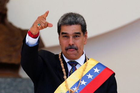 Presidente da Venezuela, Nicolás Maduro, durante cerimônia de posse para um terceiro mandato no cargo em Caracas  10/01/2025 REUTERS/Leonardo Fernandez Viloria
