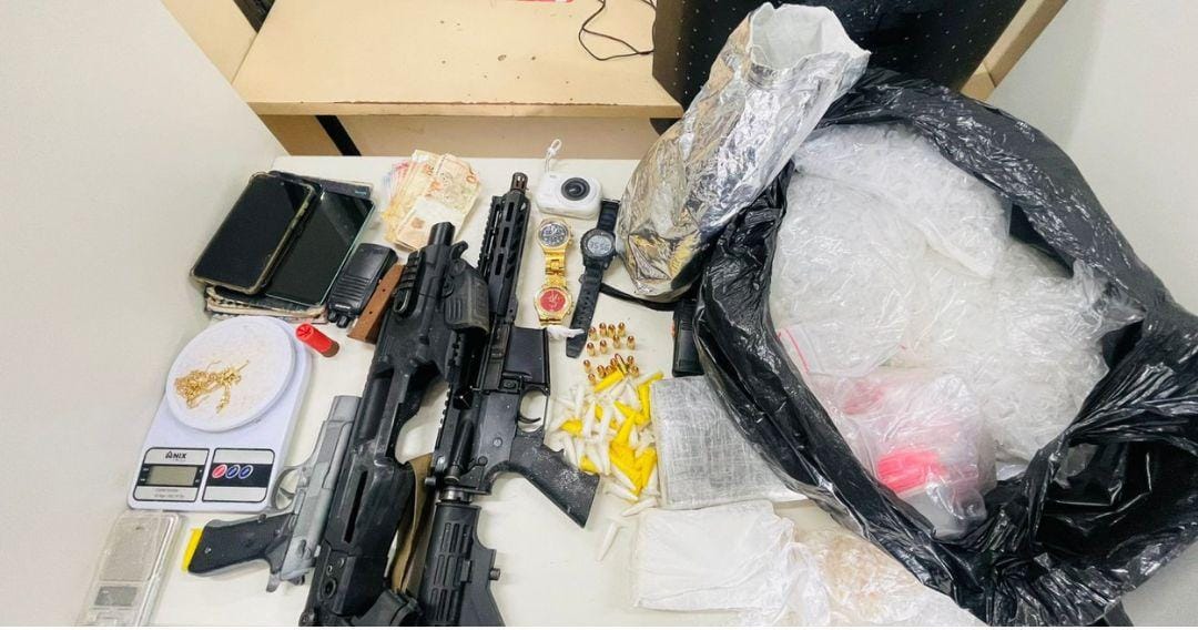 Fuzil é apreendido e acampamento é desmontado pela PM em Lauro de Freitas