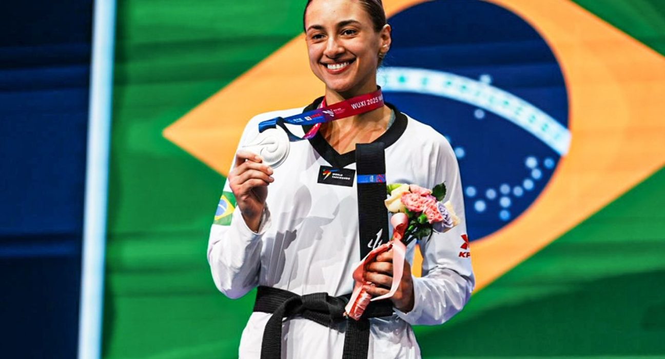 milena-titoneli-e-prata-no-mundial-de-taekwondo,-o-3o-podio-do-brasil