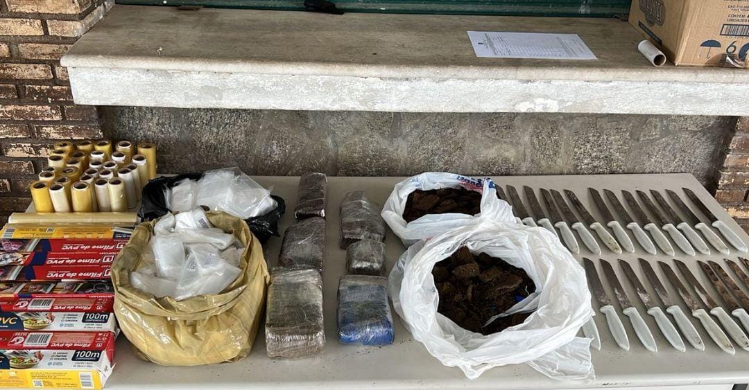 6kg de droga são apreendidos pela PM em Tancredo Neves