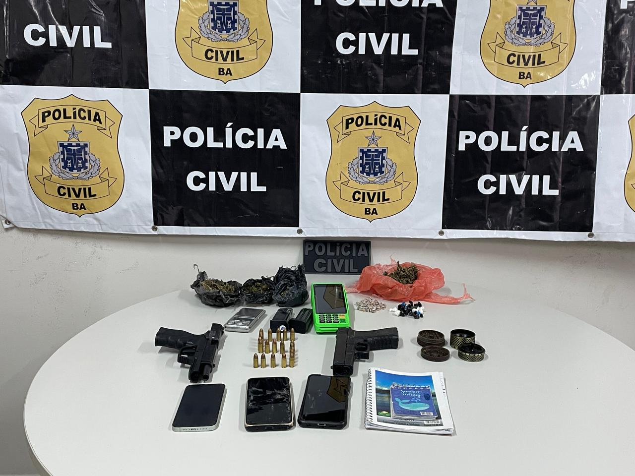 Dupla suspeita de tráfico de drogas e homicídios é presa durante ação conjunta em Valença
