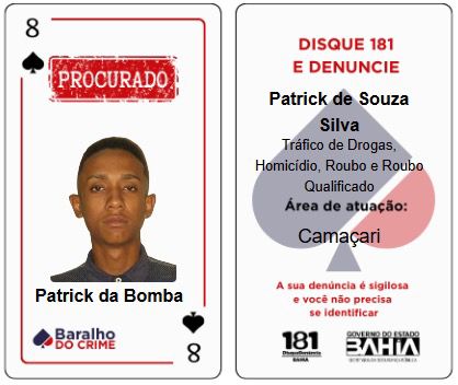 Acusados de assassinar nutricionista em Camaçari entram no Baralho do Crime da SSP