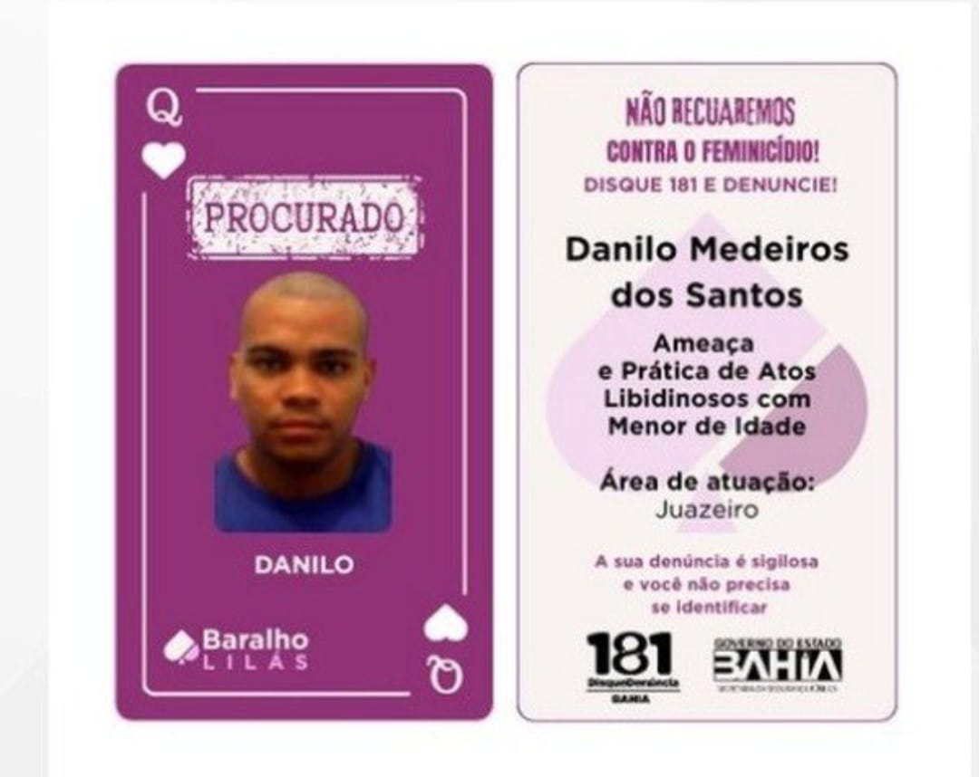 Integrante da carta Dama do Baralho Lilás é preso em Juazeiro