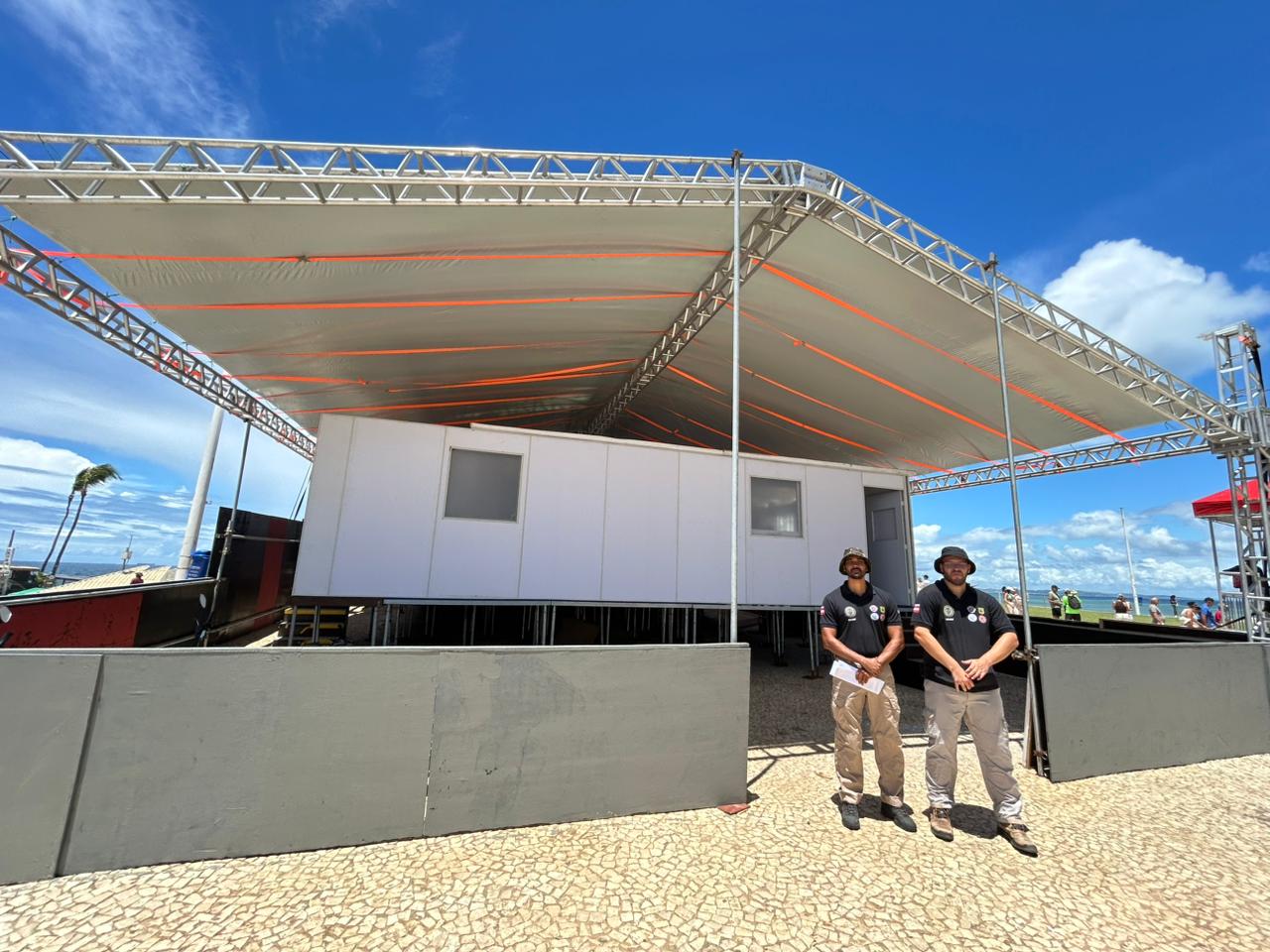 Estruturas físicas da SSP estão em reta final de montagem para o Carnaval 2026
