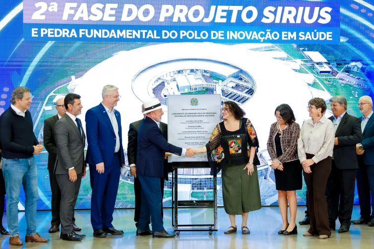 18.05.2026 - Presidente da República, Luiz Inácio Lula da Silva, durante anúncio das entregas das quatro novas linhas de luz do CNPEM e lançamento da pedra fundamental do edifício do projeto Arandus, na Rua Giuseppe Máximo Scolfaro, nº 10.000, Polo II de Alta Tecnologia de Campinas, Campinas - SP.    Foto: Ricardo Stuckert / PR